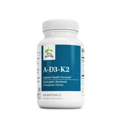 vitamin a-d3-k2 bottle of softgels